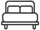 single bedroom icon